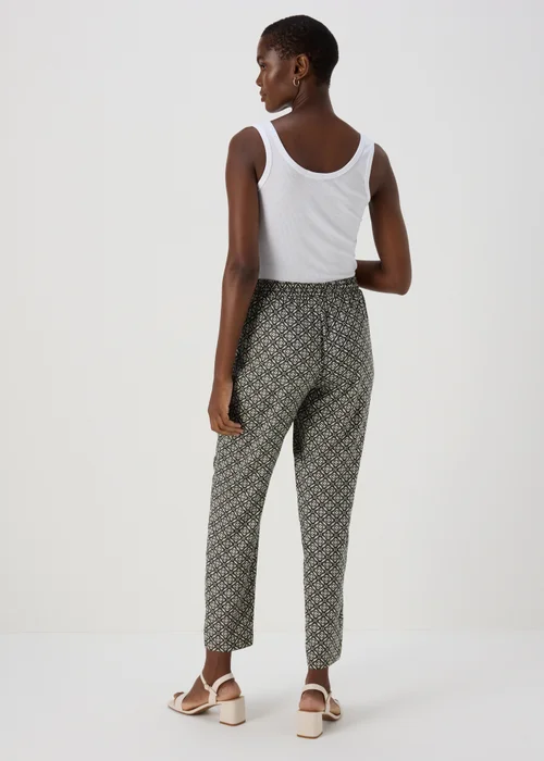 Black Viscose Tapered Trousers - 8 Image 2