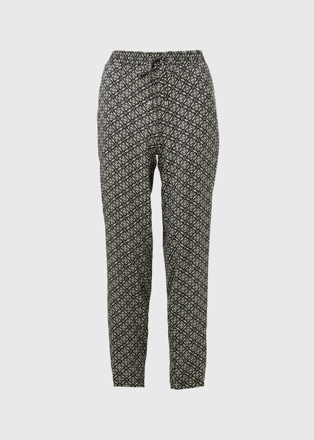 Black Viscose Tapered Trousers - 8 Image 5