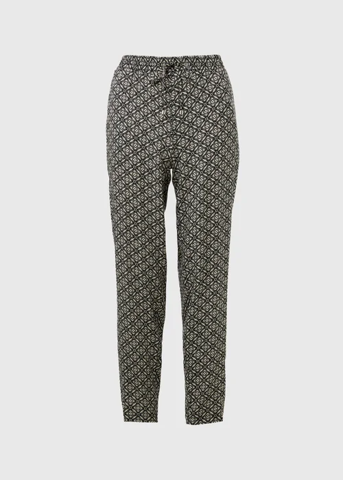 Black Viscose Tapered Trousers - 8 Image 5