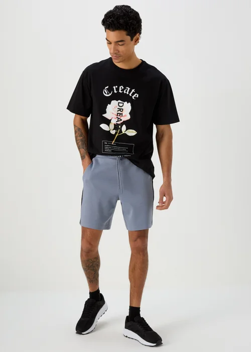 US Athletic Blue Panelled Shorts - XS Image 1