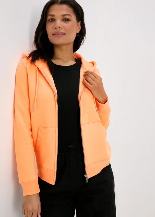 Orange Zip Hoodie - S Image 1