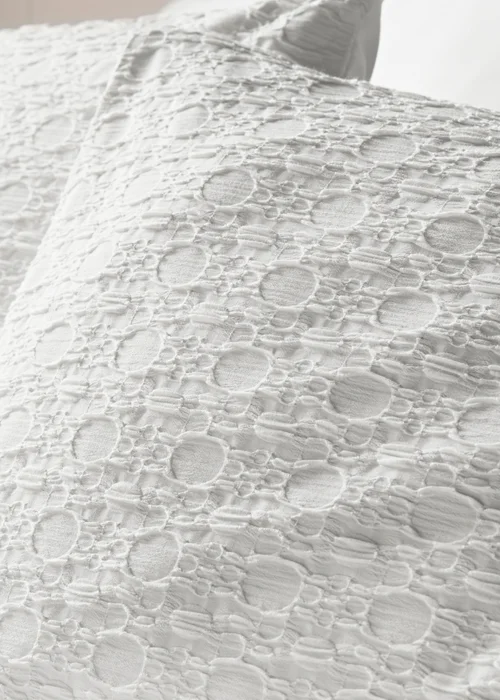 Ivory Circle Jacquard Duvet Set - Double Image 2