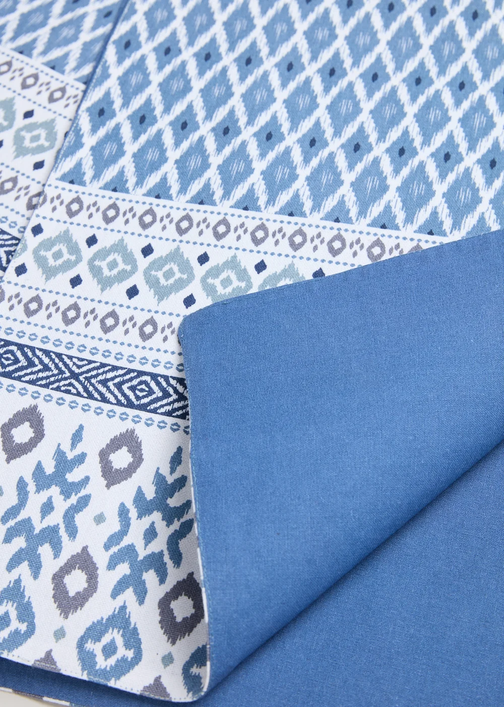 Indigo Printed Runner (220cm x 35cm) Image 2