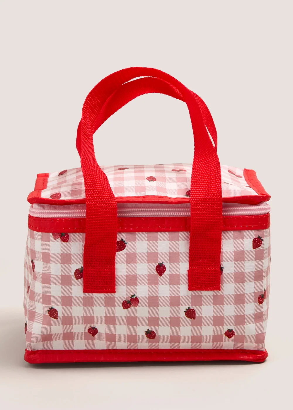 Kids Pink Strawberry Lunch Bag Image 1