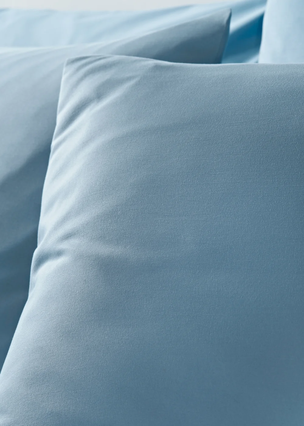 Plain Light Blue Dyed Duvet Set - Single Image 2