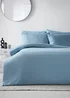 Plain Light Blue Dyed Duvet Set - Single Image 1