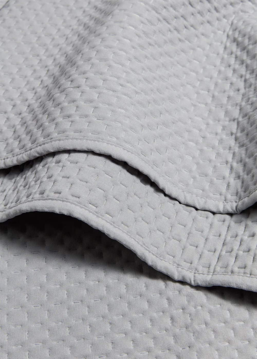 Grey Washed Pinsonic Bedspread (235cm x 235cm) Image 2
