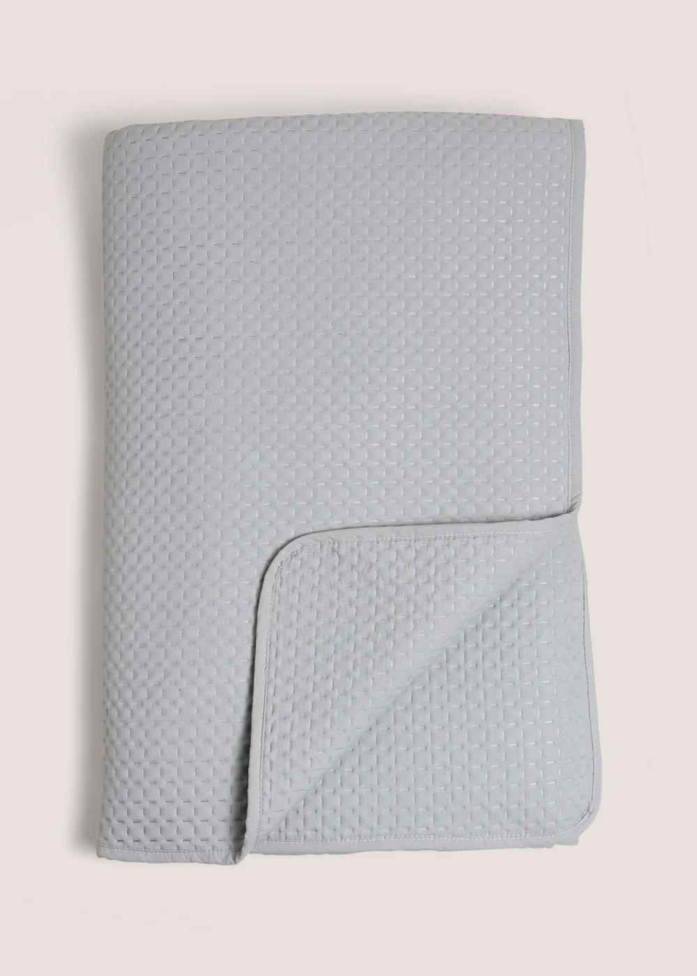 Grey Washed Pinsonic Bedspread (235cm x 235cm) Image 1