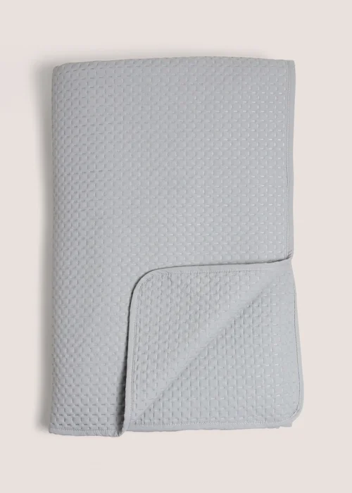 Grey Washed Pinsonic Bedspread (235cm x 235cm) Image 1