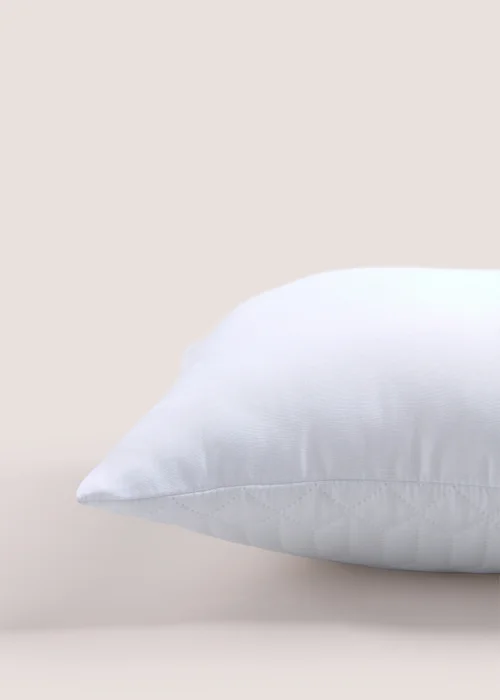 White Geo Print Pinsonic Cushion (40cm x 40cm) Image 2