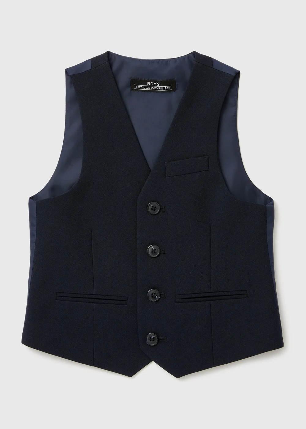 Boys Panama Navy Formal Waistcoat (2-13yrs) - 2-3 Yrs Image 1
