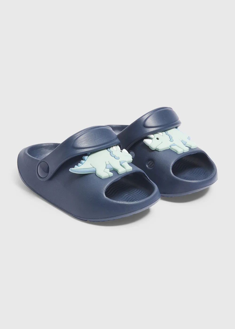 Boys Navy Strap Cloud Sliders (Younger 4-12) - Size 4 Infants Image 1
