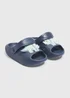 Boys Navy Strap Cloud Sliders (Younger 4-12) - Size 4 Infants Image 1