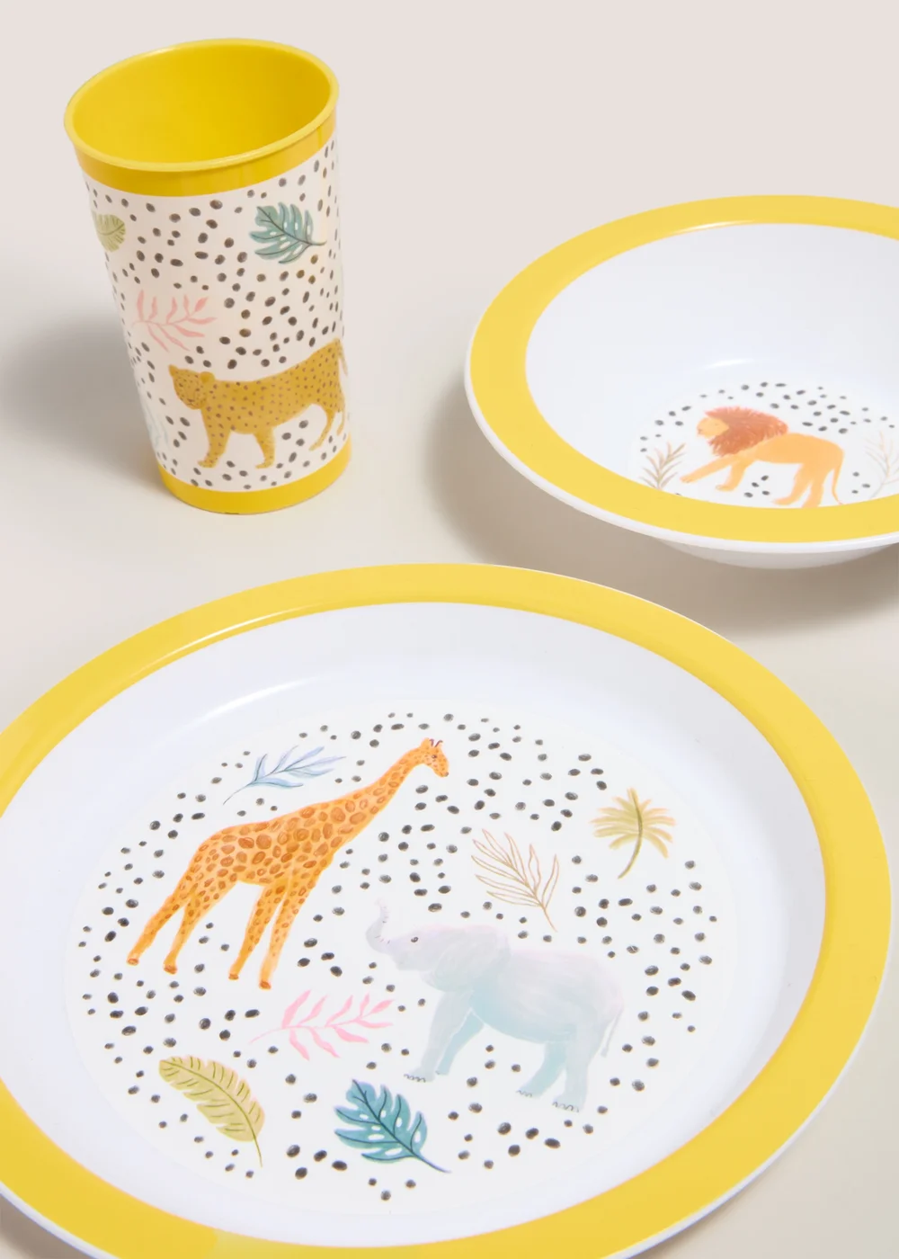Kids 3 Piece Safari Dinner Set Image 2
