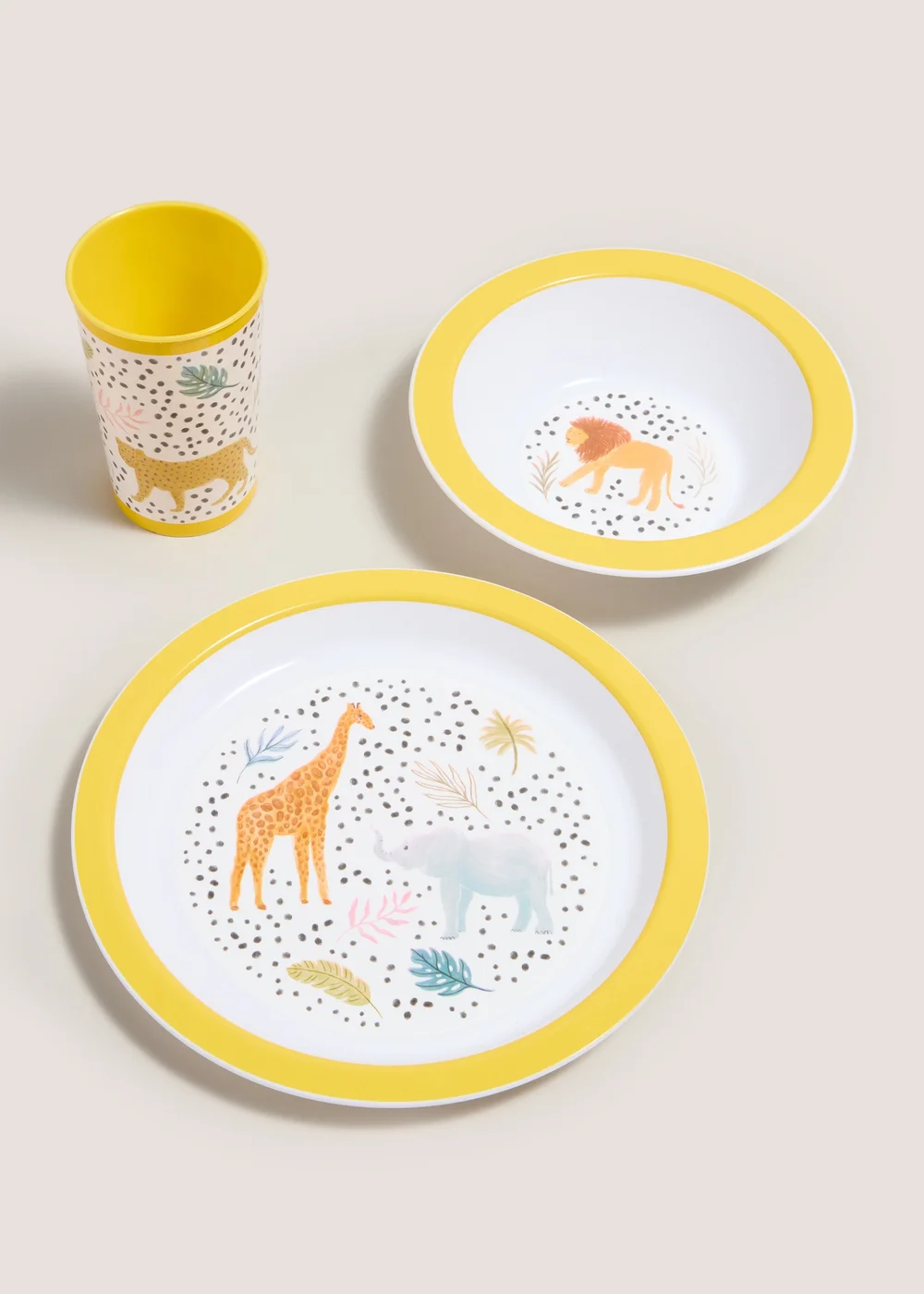 Kids 3 Piece Safari Dinner Set Image 1