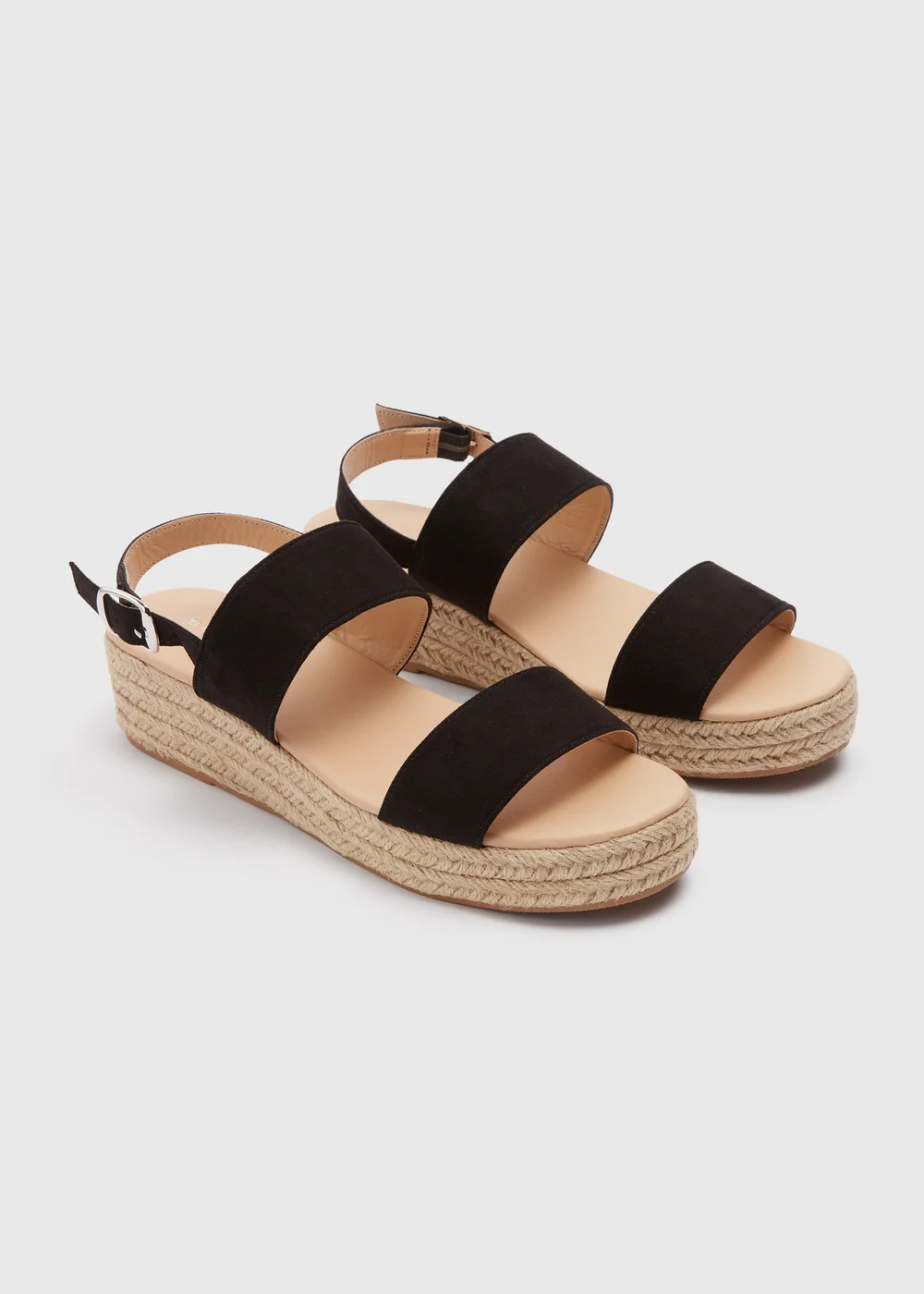Papaya Black Basic Espadrille Sandals - Size 3 Image 1