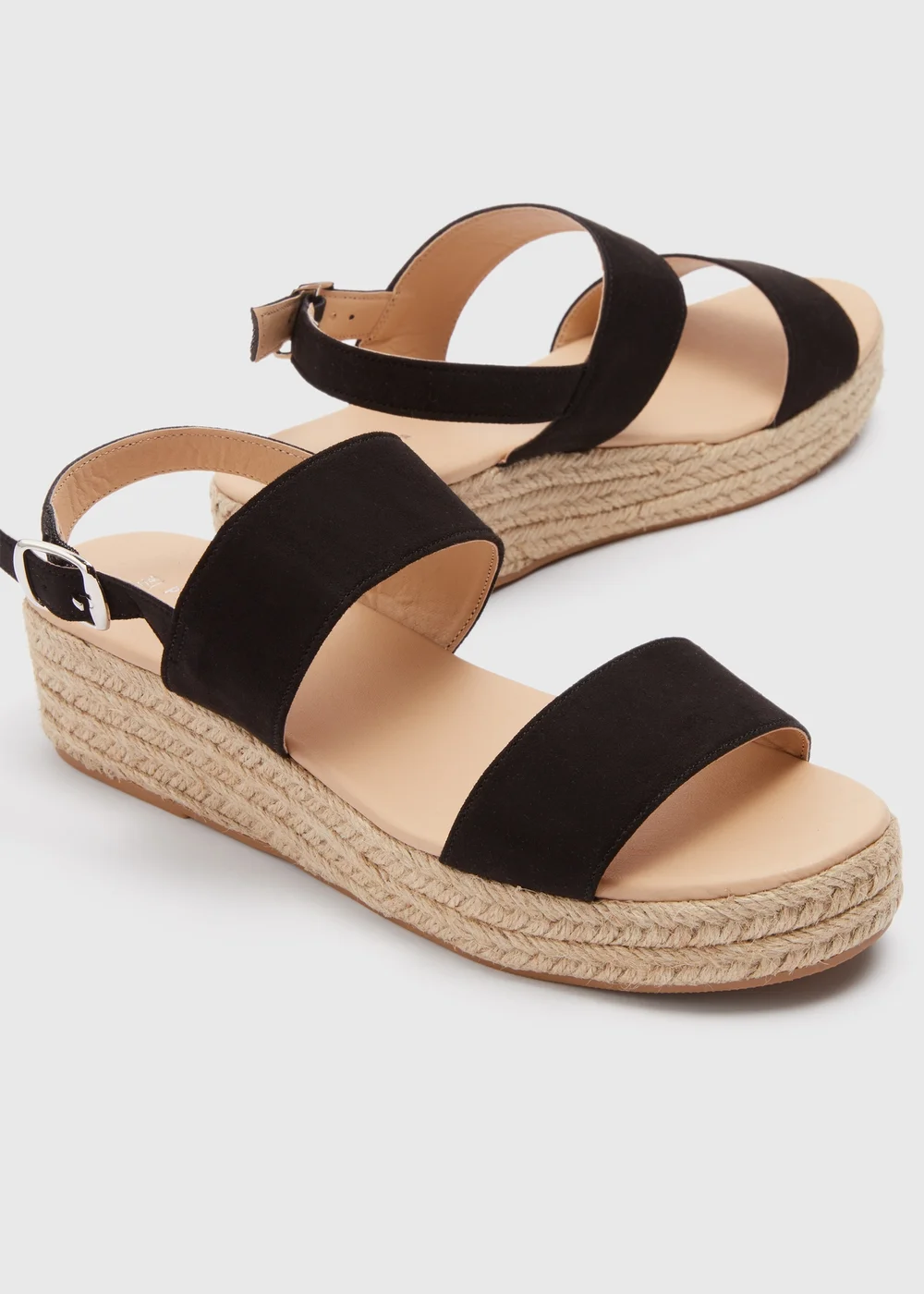 Papaya Black Basic Espadrille Sandals - Size 3 Image 2