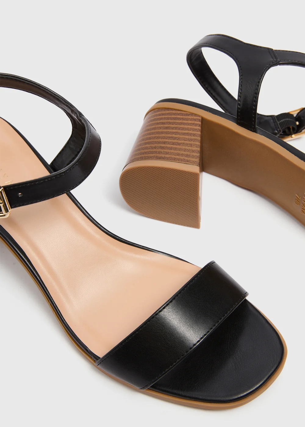 Black Causal Block Heels - Size 3 Image 2