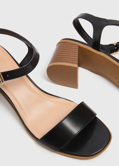 Black Causal Block Heels - Size 3 Image 2