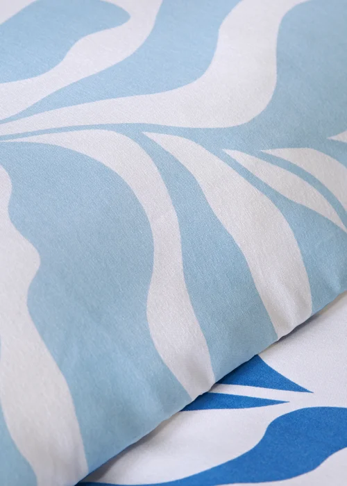 Blue Sorbet Abstract Print Duvet Set - Single Image 3