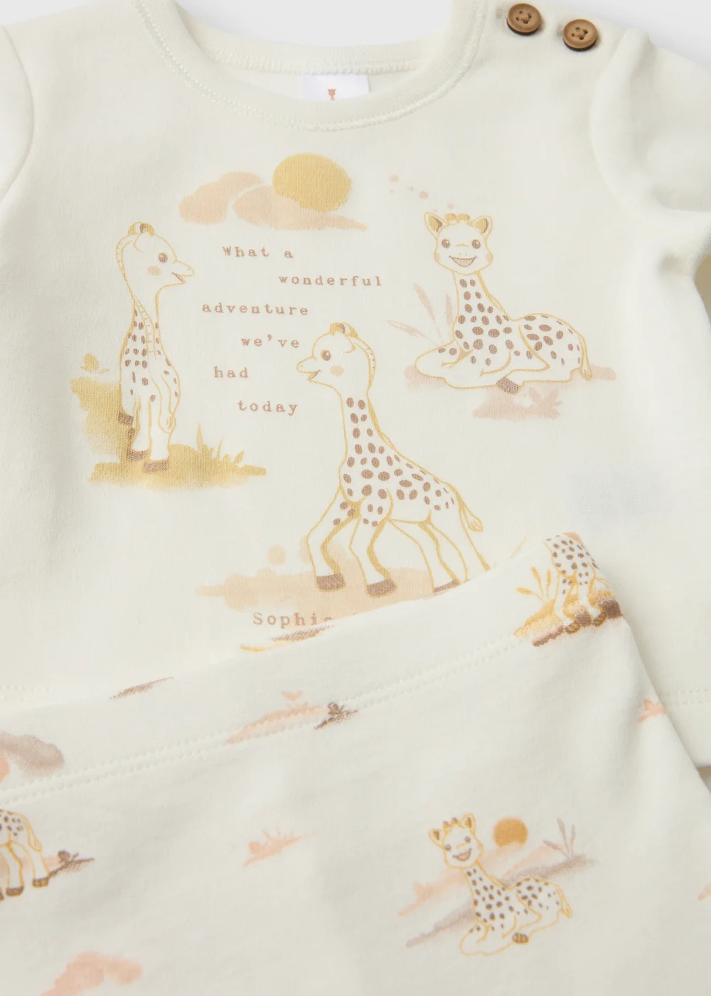 Sophie la Girafe Baby Cream Top & Leggings Set (Newborn-23mths) - 0-3 months Image 2