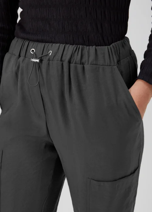 Charcoal Parachute Trousers - 8 Image 3