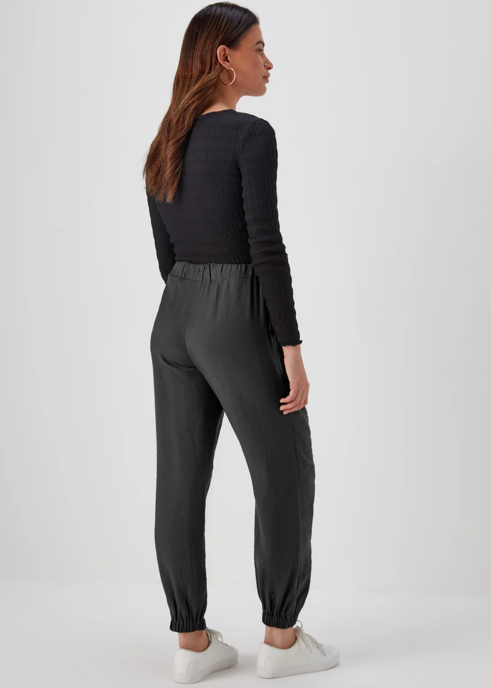 Charcoal Parachute Trousers - 8 Image 2