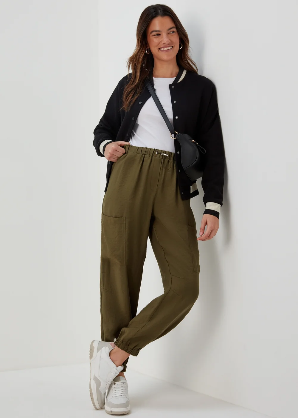 Khaki Parachute Trousers - Size 8 Image 4