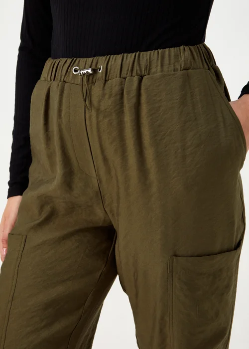 Khaki Parachute Trousers - Size 8 Image 3