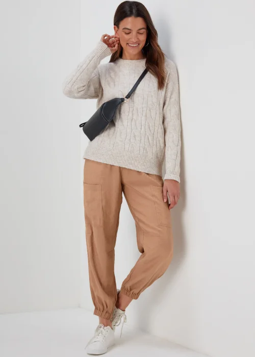 Beige Parachute Trousers - 8 Image 4