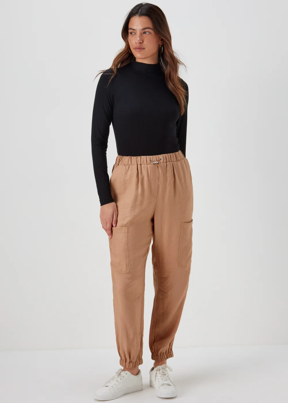 Beige Parachute Trousers - 8 Image 1