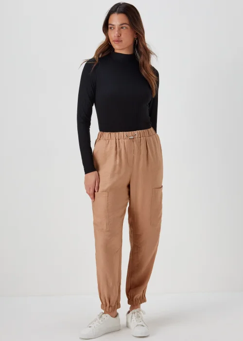 Beige Parachute Trousers - 8 Image 1