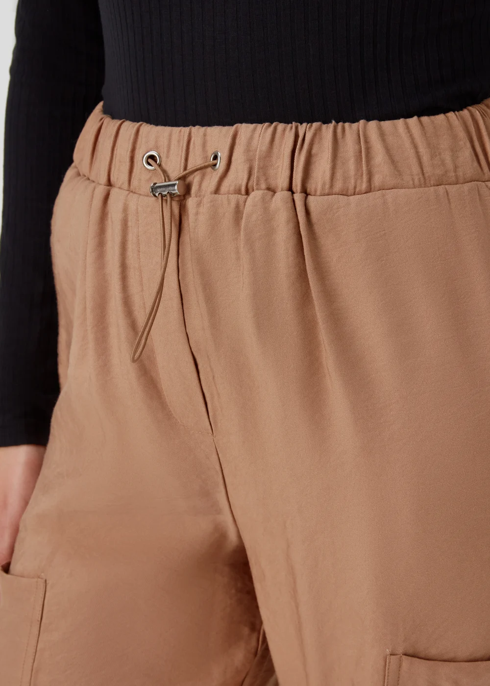 Beige Parachute Trousers - 8 Image 3