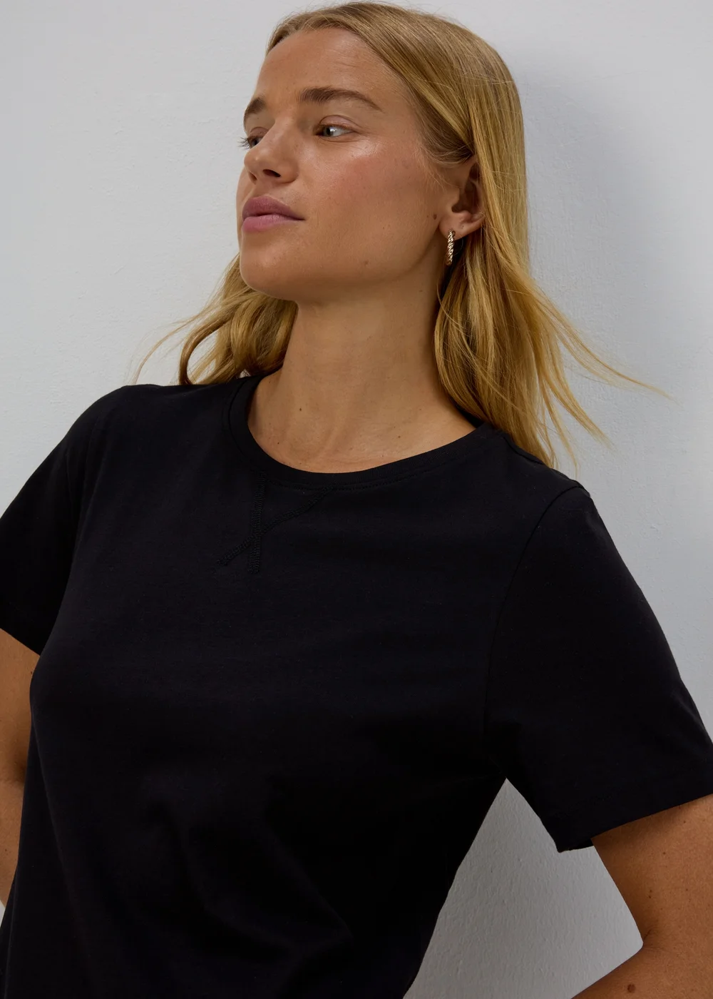 Black Jersey T-Shirt Midi Dress - 8 Image 5