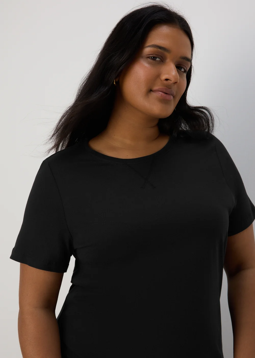 Black Jersey T-Shirt Midi Dress - 8 Image 6