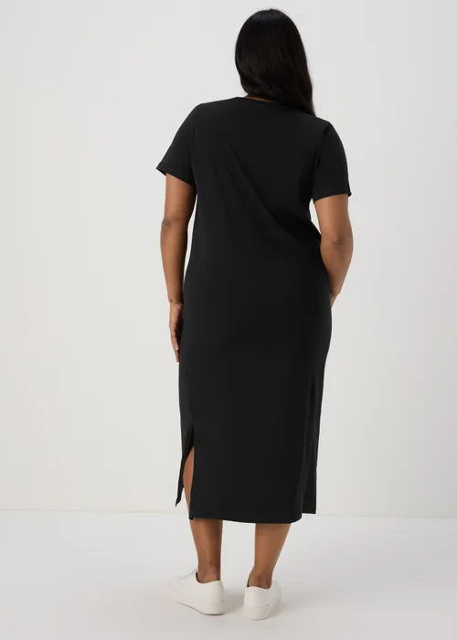 Black Jersey T-Shirt Midi Dress - 8 Image 4