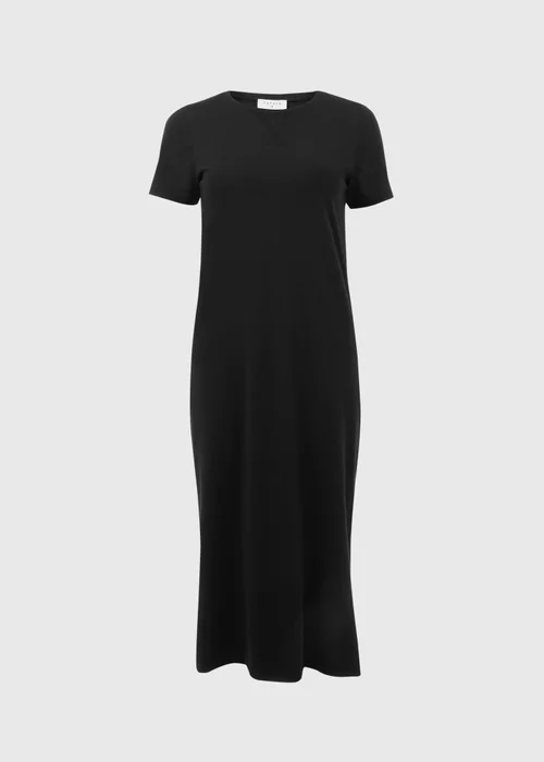 Black Jersey T-Shirt Midi Dress - 8 Image 9