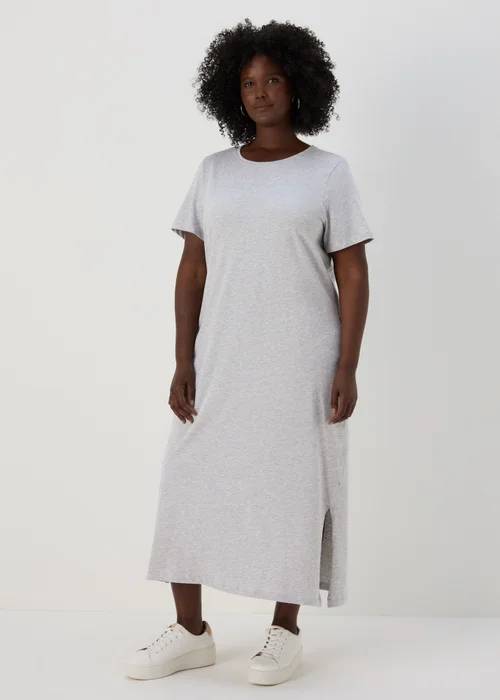Grey Jersey T-Shirt Dress - 8 Image 2