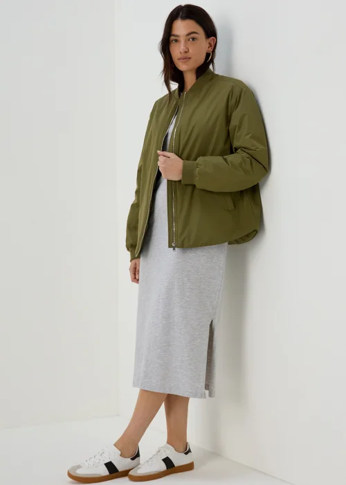 Grey Jersey T-Shirt Dress - 8 Image 7
