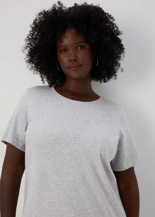 Grey Jersey T-Shirt Dress - 8 Image 6