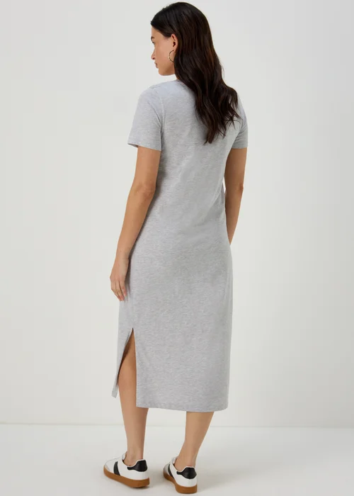 Grey Jersey T-Shirt Dress - 8 Image 3