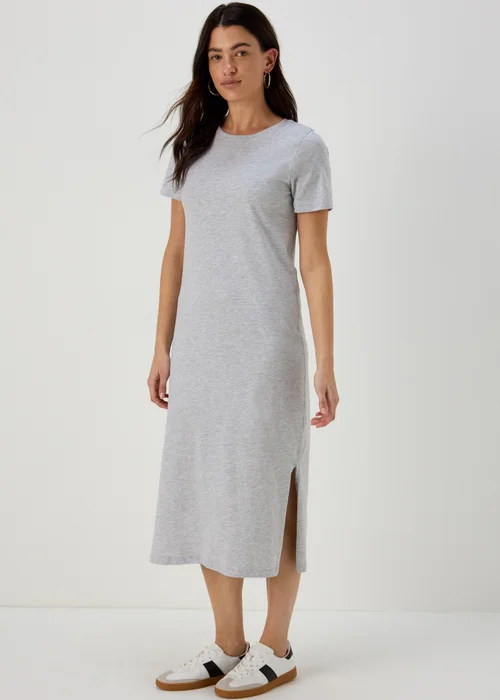 Grey Jersey T-Shirt Dress - 8 Image 1