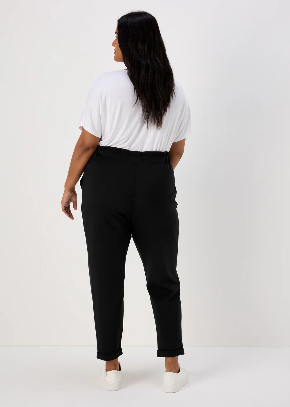 Et Vous Black Solid Ponte Joggers - 8 Image 4