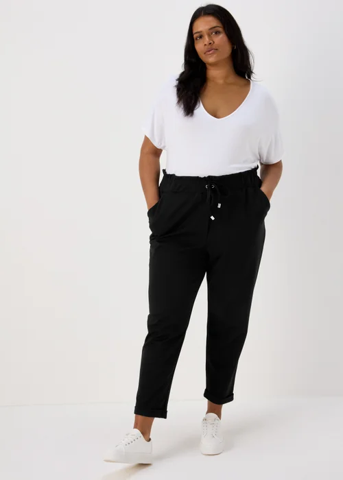 Et Vous Black Solid Ponte Joggers - 8 Image 2
