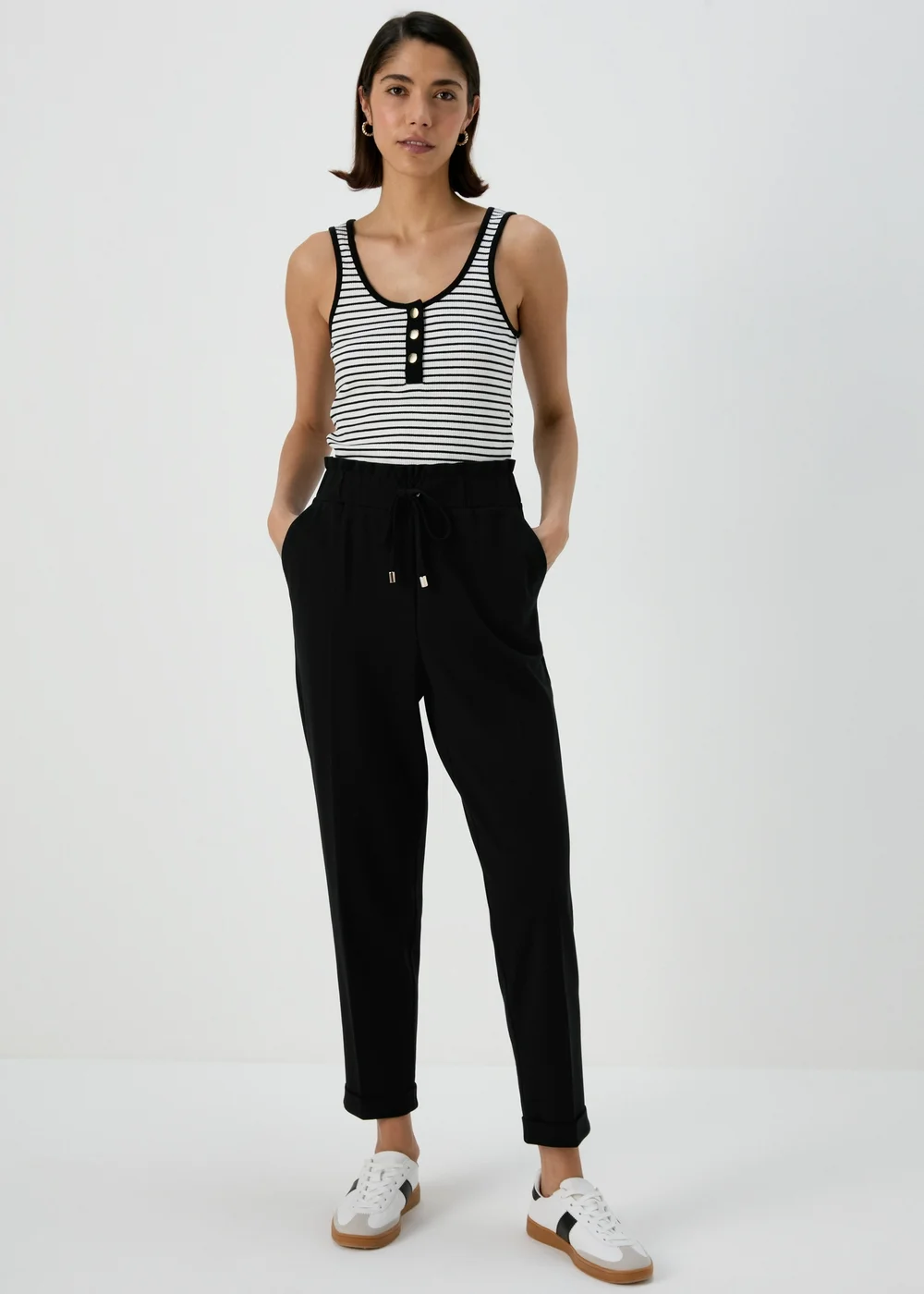 Et Vous Black Solid Ponte Joggers - 8 Image 1