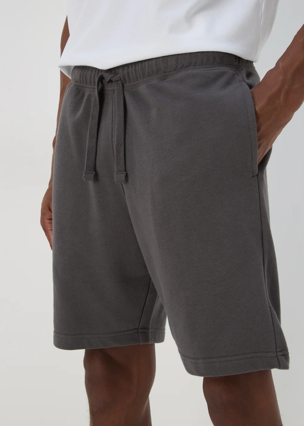 Charcoal Basic Jogger Shorts - XS Image 3
