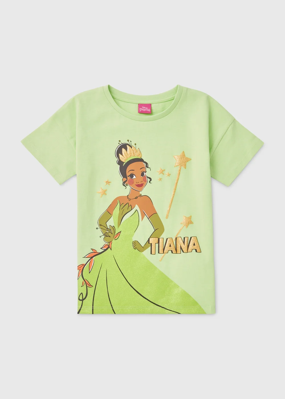 Disney Girls Green I Am Tiana T-Shirt (3-12yrs) - 3 Yrs Image 1