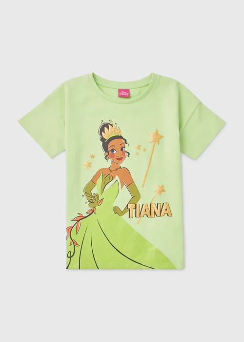 Disney Girls Green I Am Tiana T-Shirt (3-12yrs) - 3 Yrs Image 1