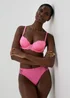 Pink Padded Underwired Balcony Bra - 32A Image 1