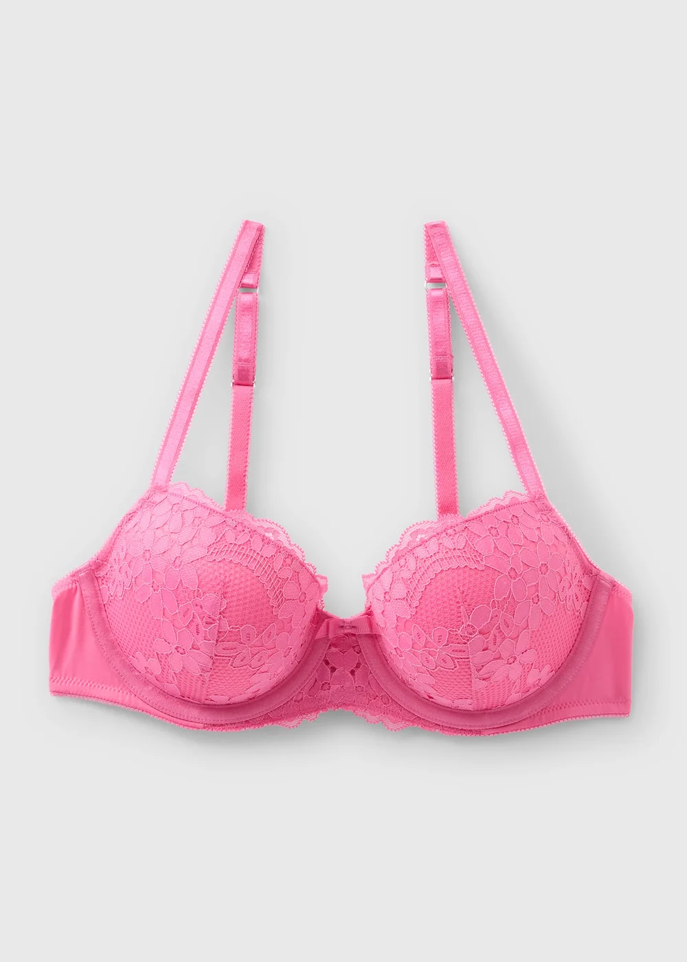 Pink Padded Underwired Balcony Bra - 32A Image 4